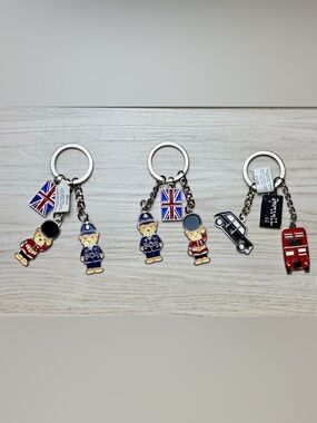 Harrods London Keychain Lot British Souvenir Set